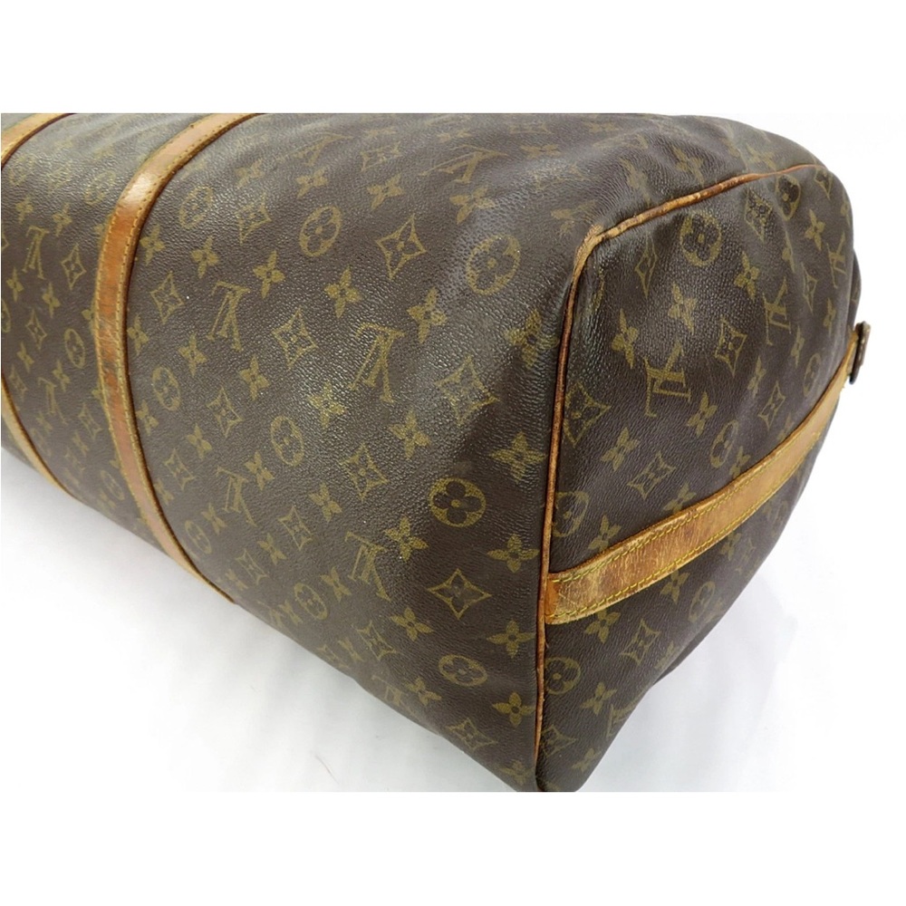 Louis Vuitton Classic Monogram Tan Duffel Bag - Picture 9 of 16
